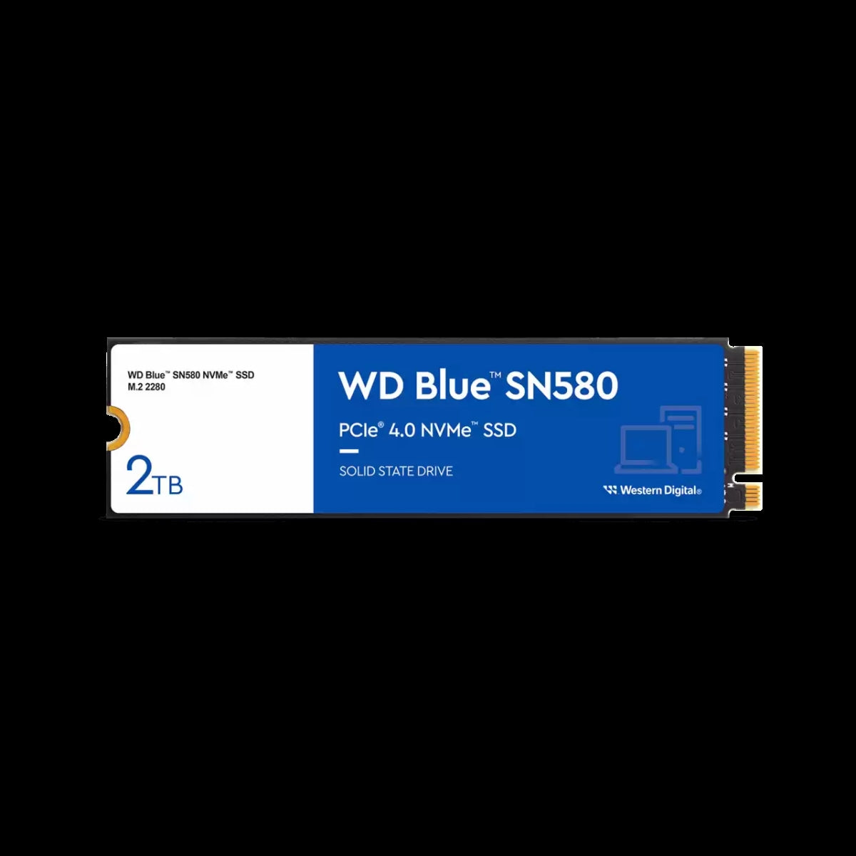 WD Blue 2TB SN580 NVMe SSD Internal Solid State Drive - WDS200T3B0E-00CHF0