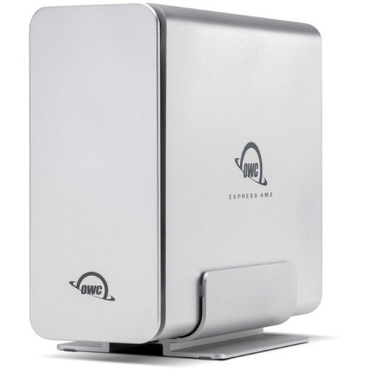 US4EXP4M2S Express 4M2 4-Bay USB4 External SSD Enclosure with Soft RAID - Silver