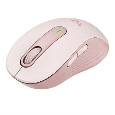 Logitech Signature M650 Wireless Mouse - for Small to Medium Sized Hands 2-Year Battery Silent Clicks Customizable Side Buttons Bluetooth Rose