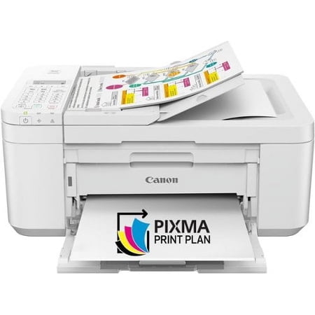 Canon PIXMA TR4720 All-in-One Wireless Printer Home use with Auto Document Feeder Mobile Printing and Built-in Fax White