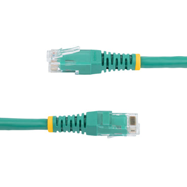 StarTech.com 2ft CAT6 Ethernet Cable - Green CAT 6 Gigabit Ethernet Wire -250MHz 100W PoE RJ45 UTP Molded Network/Patch Cord w/Strain Relief/ Individually Tested