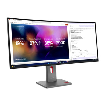 Lenovo ThinkVision P40WD-40 computer monitor 100.8 cm (39.7") 5120 x 2160 pixels WUHD LED Black