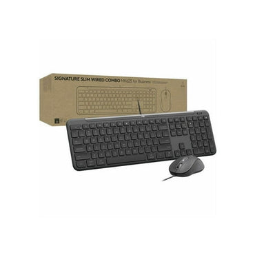 Logitech Signature Slim Wired Combo MK625 Optical Wired Mouse Graphite
