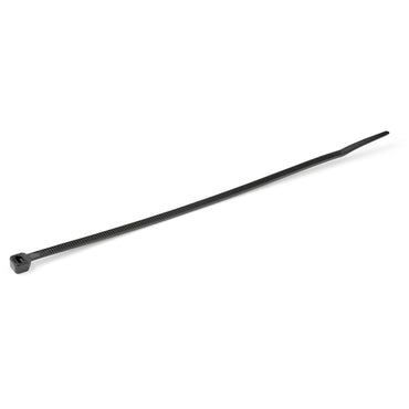 StarTech.com 10"(25cm) Cable Ties - 1/8"(4mm) wide, 2-5/8"(68mm) Bundle Diameter, 50lb(22kg) Tensile Strength, Nylon Self Locking Zip Ties w/ Curved Tip - 94V-2/UL Listed, 100 Pack - Black - TAA
