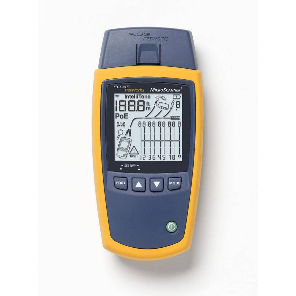 Fluke Networks MicroScanner2 Cable Verifier - RJ-45 10/100/1000Base-T Network
