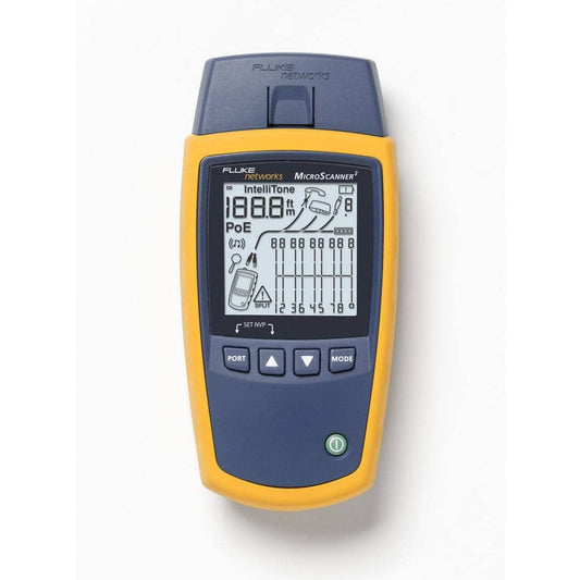 Fluke Networks MicroScanner2 Cable Verifier - RJ-45 10/100/1000Base-T Network