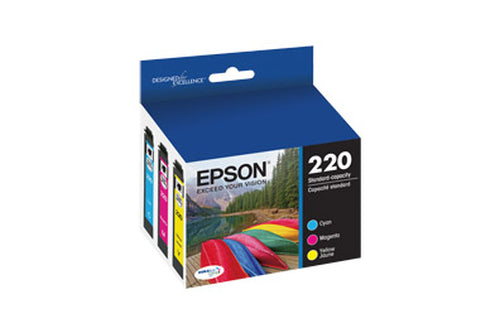 Epson T220520 ink cartridge 3 pc(s) Original Cyan, Magenta, Yellow