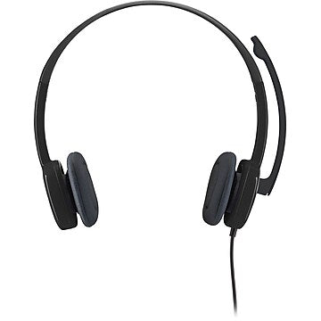 Logitech H151 Binaural Over-the-Head Stereo Headset Black