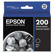 Epson T200120-S (200) DURABrite Ultra Ink  175 Page-Yield  Black