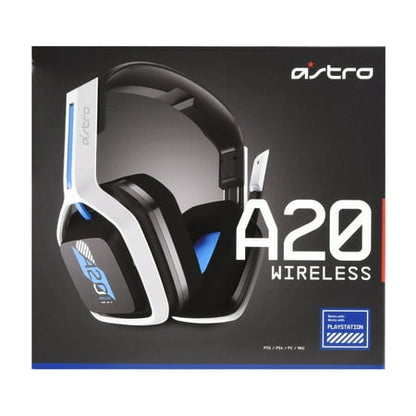 ASTRO Gaming A20 Wireless Headset Gen 2 for PlayStation 5  PlayStation 4  PC & Mac - White/Blue