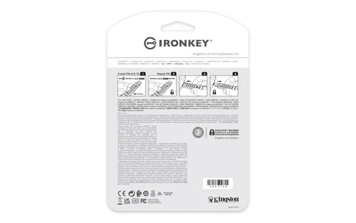 Kingston Technology IronKey 512GB Keypad 200, FIPS 140-3 Lvl 3 AES-256 Encrypted