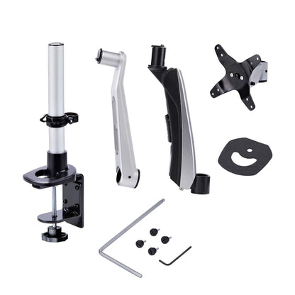 StarTech.com Monitor Desk Mount For 27in 16:9 or 30in 21:9 Ultrawide Screens, VESA 75x75/100x100, Tool-Less Arm Adjustments, C-Clamp/Grommet, Spring-Assisted Arm