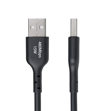 StarTech.com 10ft (3m) USB-A to USB-C Charging Cable, Charge & Sync, 3A, USB 2.0, TPE Jacket - Black USB Charging Cord