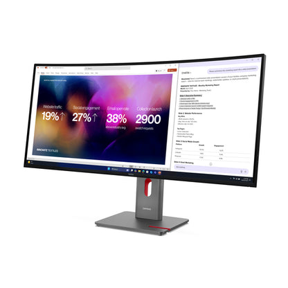 Lenovo ThinkVision P40WD-40 computer monitor 100.8 cm (39.7") 5120 x 2160 pixels WUHD LED Black