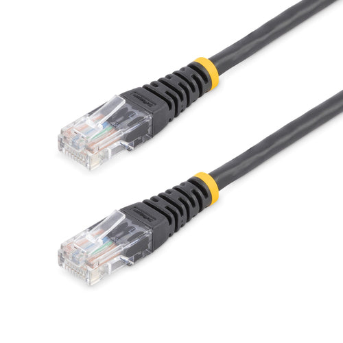 StarTech.com 50 ft Cat5e Black Molded RJ45 UTP Cat 5e Patch Cable - 50ft Patch Cord