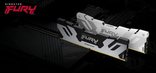 Kingston Technology FURY 48GB 8000MT/s DDR5 CL38 DIMM (Kit of 2) Renegade Silver