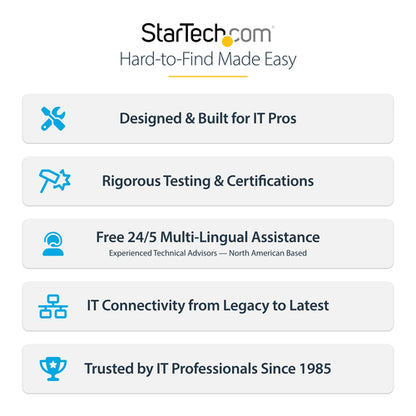 StarTech.com 1ft White CAT8 Ethernet Cable, Snagless RJ45, 25G/40G, 2000MHz, 100W PoE++, S/FTP, 26AWG Pure Bare Copper Wire, LSZH, Shielded Network Patch Cord w/Strain Reliefs, Individually Tested