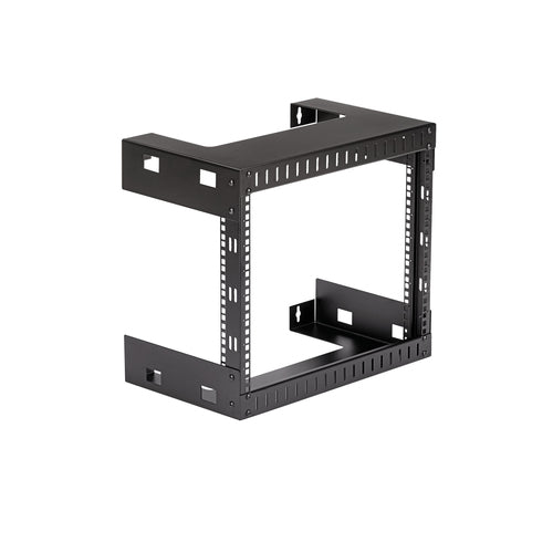 StarTech.com 2-Post 8U Heavy-Duty Wall-Mount Network Rack, 19" Open Frame Server Rack, 12" Deep, Wall Mount Data Rack for IT / AV / Patch Panel / Computer Equipment