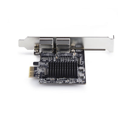 StarTech.com 2-Port 5G Gigabit PCIe Network Adapter Card, 5G/2.5G/1G/100M/10M PCI Express LAN Card, Realtek RTL8126, Windows and Linux, TAA Compliant