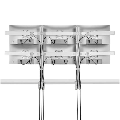 StarTech.com Six-Monitor Desk Mount with Crossbar, Up To 32-inch Computer Screens, Max 17.6lb (8kg) each, Dual Column, C-clamp/Grommet, Height Adjustable