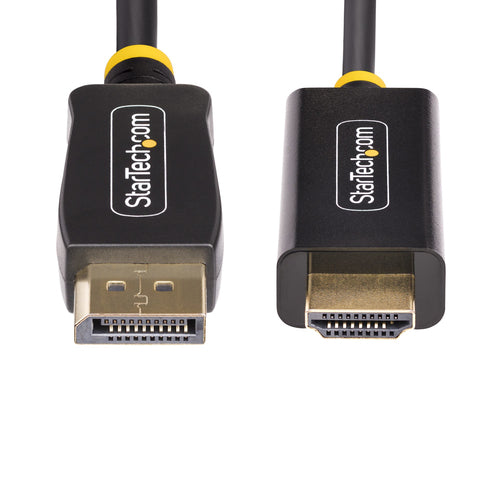 StarTech.com 10ft (3m) DisplayPort to HDMI Adapter Cable, 4K 60Hz with HDR, DP to HDMI 2.0b, Active Video Converter, DisplayPort Desktop to HDMI Monitor