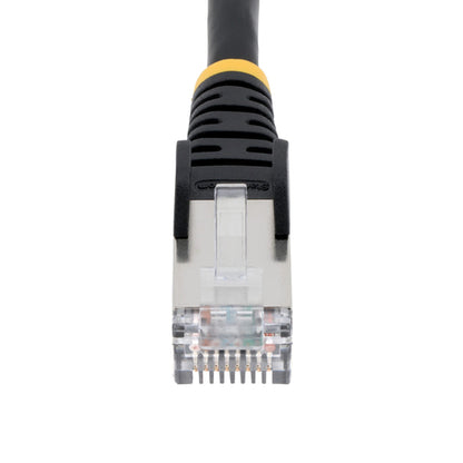 StarTech.com 100ft Black CAT6a Ethernet Cable, Snagless RJ45, 10GbE, 100W PoE++, S/FTP, LSZH, 27AWG Pure Bare Copper Wire, 500MHz, Shielded Network Patch Cord w/Strain Reliefs, Individually Tested/ETL Verified