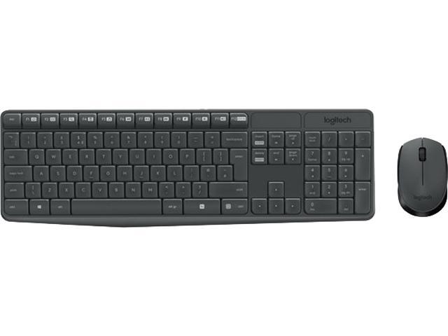 Logitech MK235 - Keyboard and mouse set - wireless - 2.4 GHz - French