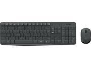 Logitech MK235 - Keyboard and mouse set - wireless - 2.4 GHz - French