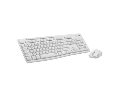 Logitech MK295 Silent Wireless Keyboard & Mouse Combo with 90% less clicking and typing noise  2.4 GHz  Off-White