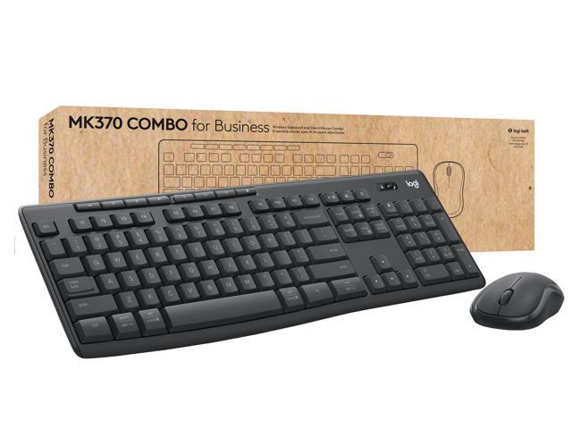Logitech - MK370 Combo for Business Full-Size Wireless Keyboard and Mouse Bundle with Secure Logi Bolt USB Connection - Graphite