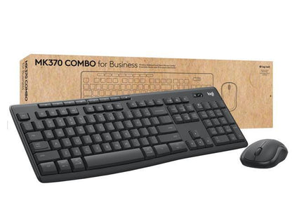 Logitech - MK370 Combo for Business Full-Size Wireless Keyboard and Mouse Bundle with Secure Logi Bolt USB Connection - Graphite