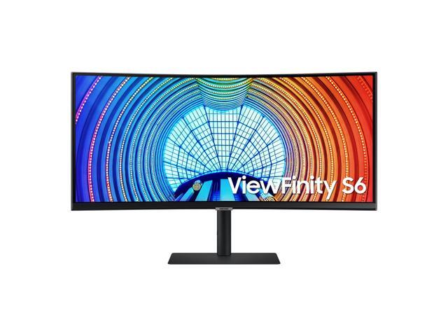 Samsung - ViewFinity S65UA 34" LED Curved Ultra-WQHD FreeSync Monitor with HDR10 (USB Type-C, HDMI, DisplayPort, LAN, USB) - Black