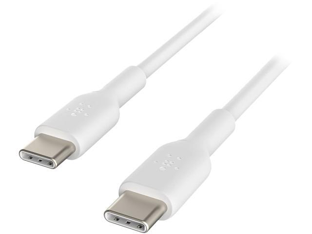 Belkin BoostCharge USB-C to USB-C Cable (1M/3.3ft) for iPhone 16  iPhone 16 Pro  Samsung Galaxy S25  S24  Pixel 9 & 8  iPad Pro  Nintendo Switch 2  Carplay & More – White