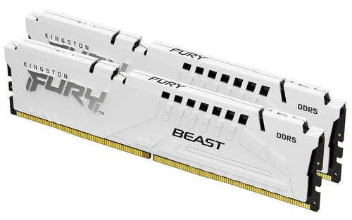 Kingston Technology FURY Beast 64GB 5600MT/s DDR5 CL40 DIMM (Kit of 2) White XMP