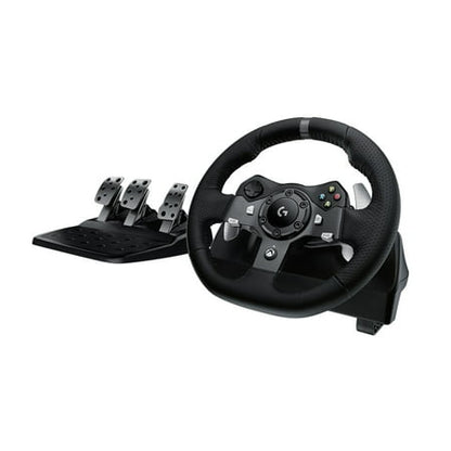 Logitech G920 Driving Force Racing Wheel and Floor Pedals  Real Force Feedback  Stainless Steel Paddle Shifters  Leather Steering Wheel Cover for Xbox Series X|S  Xbox One  PC  Mac - Black