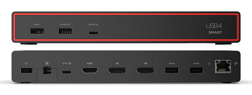 Lenovo ThinkPad USB4 Smart Dock 5500 with 135W Adapter Wired Black