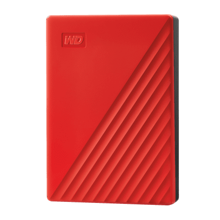 Western Digital My Passport 4TB - Red: USB, Password Protected, Automatic Backup