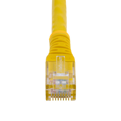 StarTech.com 25ft CAT6 Ethernet Cable - Yellow CAT 6 Gigabit Ethernet Wire -250MHz 100W PoE RJ45 UTP Molded Network/Patch Cord w/Strain Relief/ Individually Tested