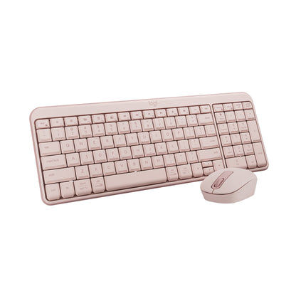 Logitech MK250 Bluetooth Wireless Mouse and Keyboard Combo: Fast & Easy Connectivity  Compact Wireless Keyboard  Ambidextrous Mouse (Graphite) - Wireless Bluetooth Keyboard - Rose - Wireless Blueto...
