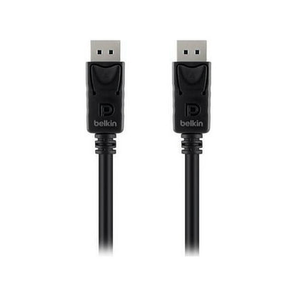 Belkin F2CD000B10-E 10 ft Black Connector on First End: 1 x DisplayPort Male Connector on Second End: 1 x DisplayPort Male DisplayPort to DisplayPort Cable Male to Male