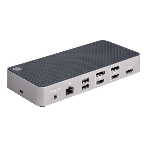 StarTech.com USB-C Triple Monitor Docking Station for MacBook Pro / Air M1 M2 M3 M4 & Windows, Universal 4K HDMI DP Dock, Thunderbolt Compatible, 100W Laptop Charging