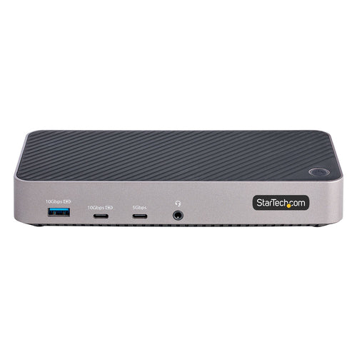 StarTech.com USB-C Triple Monitor Docking Station for MacBook Pro / Air M1 M2 M3 M4 & Windows, Universal 4K HDMI DP Dock, Thunderbolt Compatible, 100W Laptop Charging