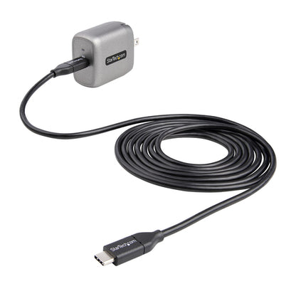 StarTech.com 30W USB-C Wall Charger - Portable GaN Charger w/ Power Delivery - 6ft Cable - USB C Power Adapter w/ Fast Charging - USB Type C Wall Charger, USB-C Charger