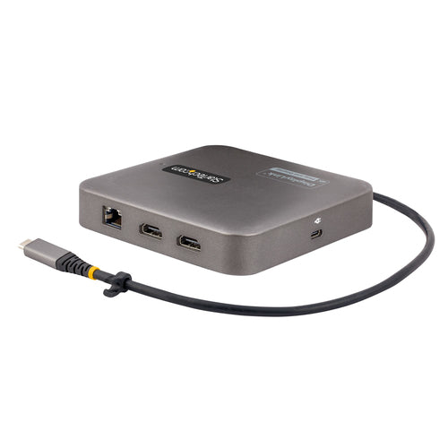 StarTech.com USB C Docking Station, Dual 4K 60Hz HDMI compatible with Macbook Pro (M1/M2/M3/M4) and Windows, USB-A/USB-C 10Gbps Hub, 100W Power Delivery, GbE, SD, 22in/56cm Cable