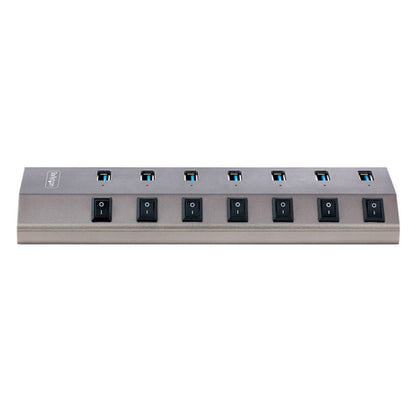 StarTech.com 7-Port Self-Powered USB-C Hub with Individual On/Off Switches, USB 3.0 5Gbps Expansion Hub w/Power Supply, Desktop/Laptop USB-C to USB-A Hub, USB Type C Hub w/BC 1.2