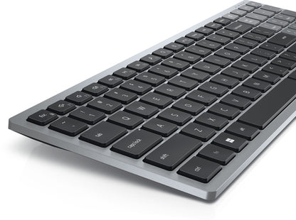DELL KB740 keyboard Office RF Wireless + Bluetooth QWERTY English Grey, Black