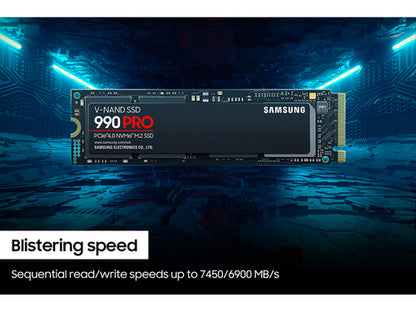 Samsung 990 PRO 1 TB M.2 PCI Express 4.0 NVMe V-NAND MLC