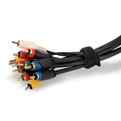 StarTech.com 6in Hook and Loop Cable Ties - 50 Pack - Black - Reusable Cable Straps - Adjustable and Flexible - Cord Organizer Tie/Wraps for Cable Management - Wire Loop Ties