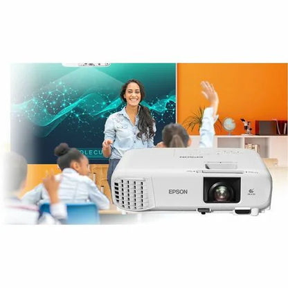 Epson - EPSON POWERLITE E24 CLASSROOM PROJECTOR 3600 LUMENS XGA WHITE