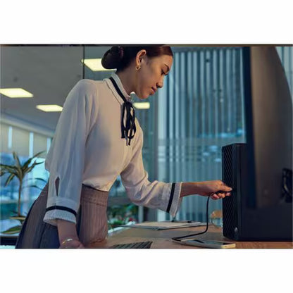 HP ProDesk 4 G1i Desktop Computer - Intel Core Ultra 5 235 - vPro Technology - 16 GB - 512 GB SSD - Tower - Jack Black - Intel Q870 Chip - Windows 11 Pro - Intel DDR5 SDRAM - English Keyboard - 280 W